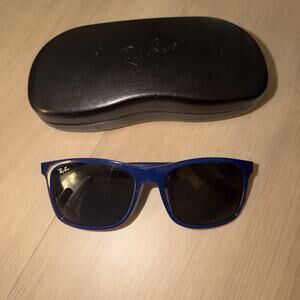 Ray-Ban RB4232 6196/71 Blue Sunglasses 57mm Gray Lenses w/ Case Made Italy
